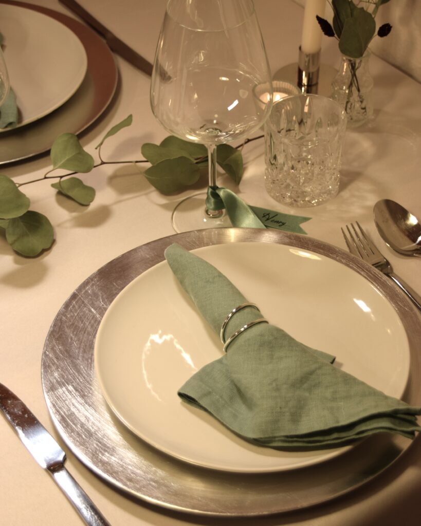 Serviettenring-Serviette-Leinen-Platzteller-leihen