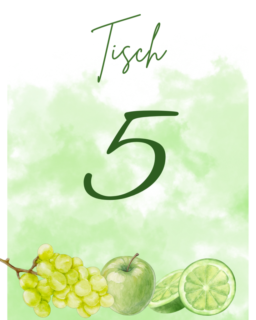 Vorlage-Bild-grünes-Obst-Tischnummern-Dekorationsverleih-Hannover